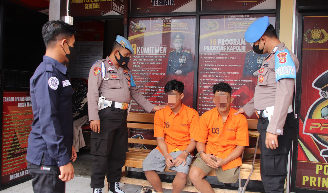 Satresnarkoba Polres Pringsewu Amankan Dua Pemuda Pemilik Ribuan Pil Hexymer