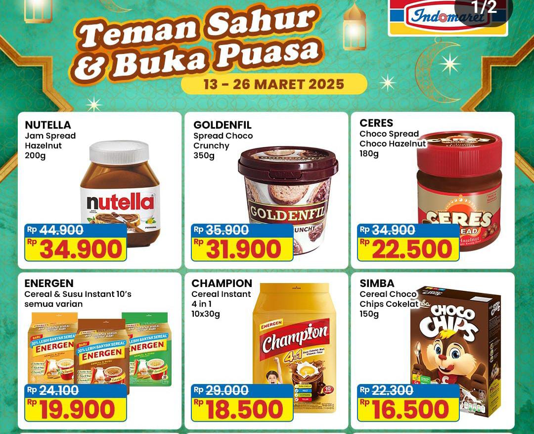 Promo Indomaret Teman Sahur, Nikmati Diskon Belanja Hemat Selama Ramadhan