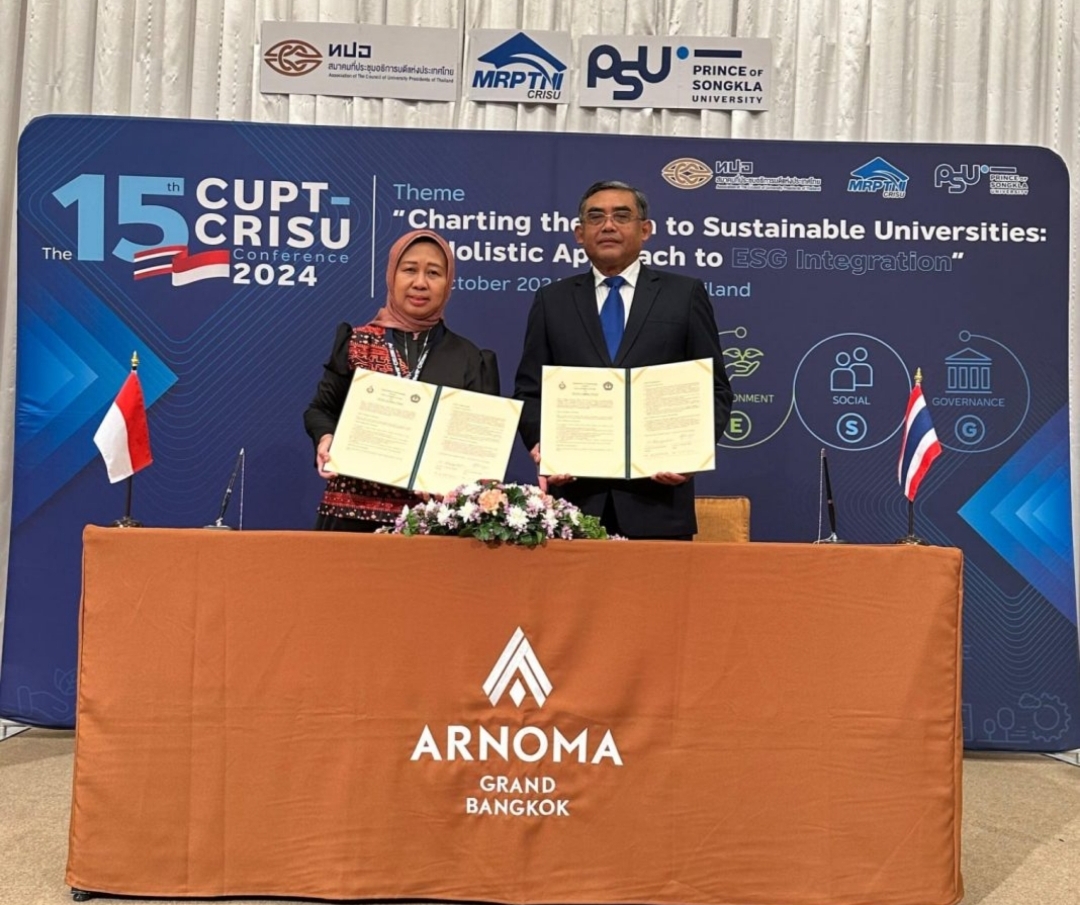 Hadiri The 15 CUPT-CRISU Conference 2024 di Bangkok, Unila Jalin Kerjasama dengan Prince Of Songkla University