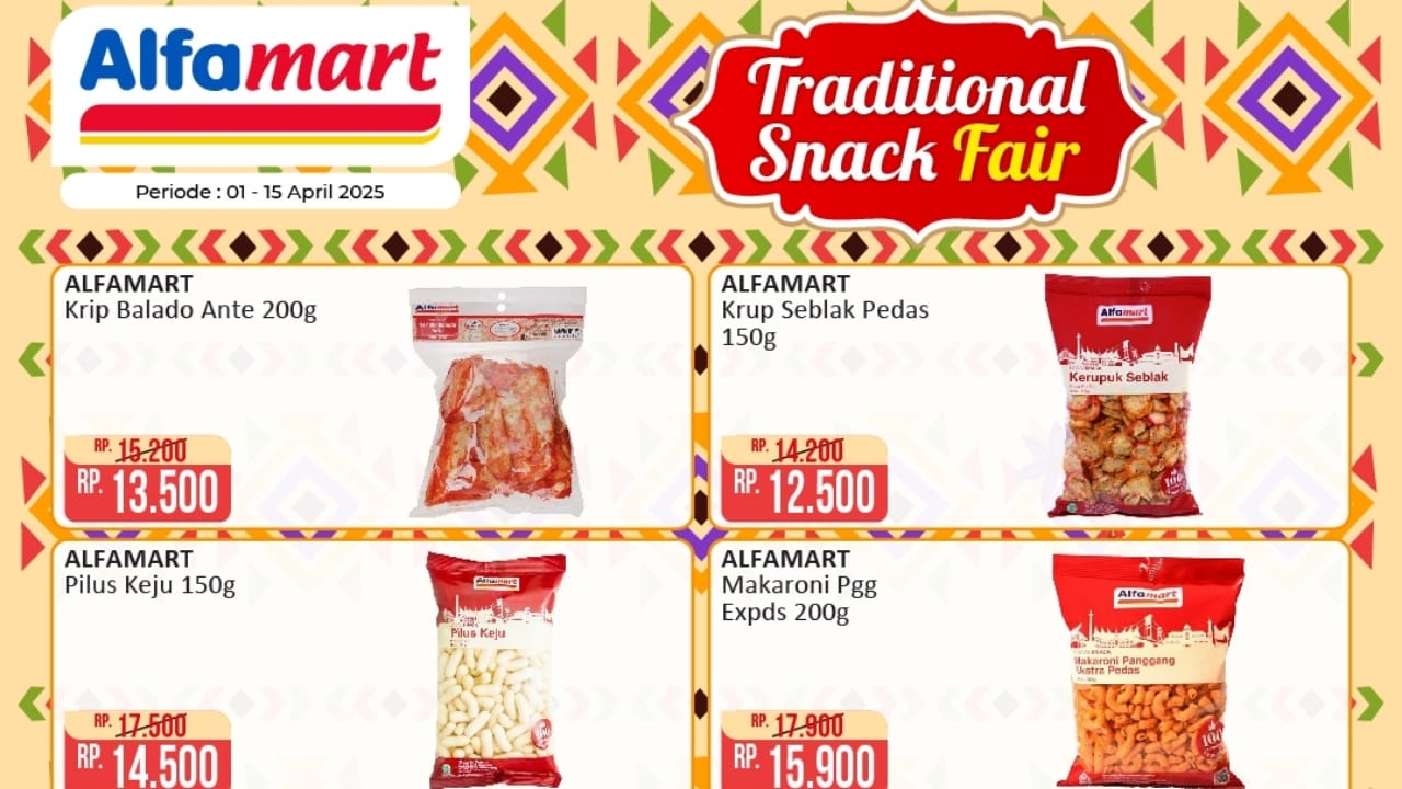 Jangan Lewatkan Promo Alfamart Untuk Camilan Tradisional, Bisa Makan Sekalian Nostalgia!
