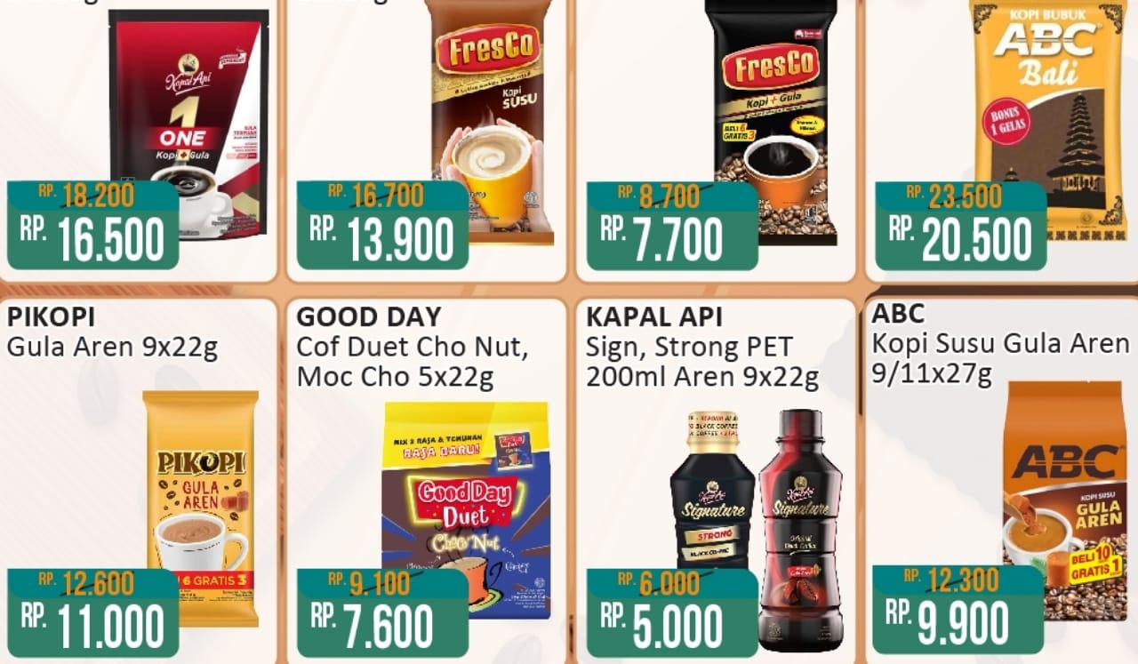 Promo Kopi Murah di Alfamart, Dapatkan Harga Spesial Mulai Rp5 Ribuan