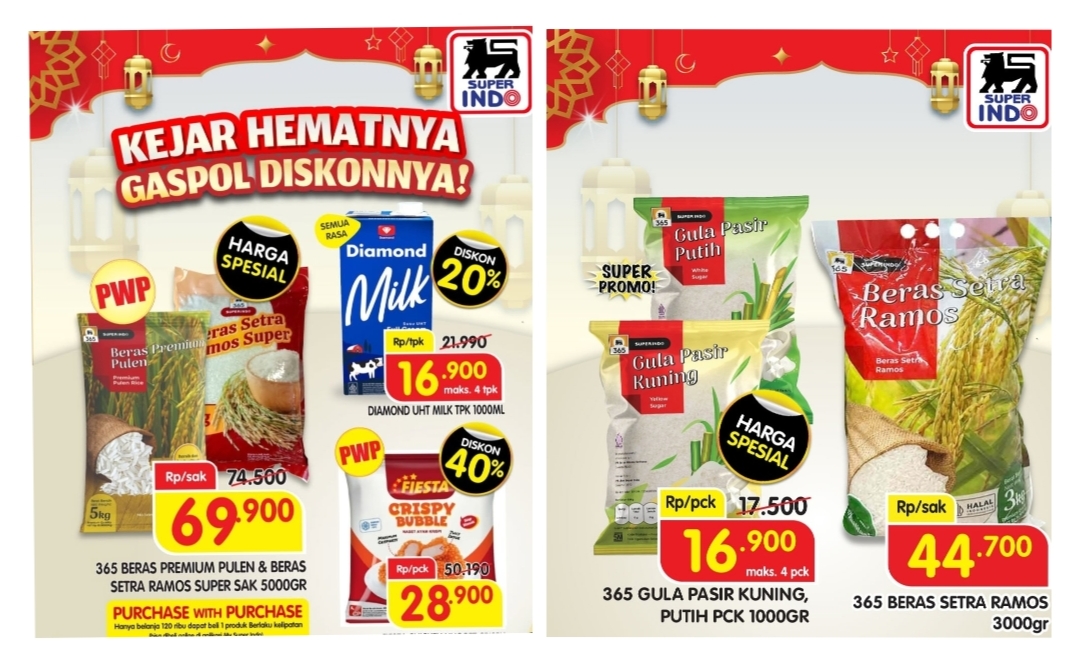 Manfaatkan Belanja Murah Promo Superindo, Salah Satunya Beli Beras Kebutuhan Zakat Fitrah