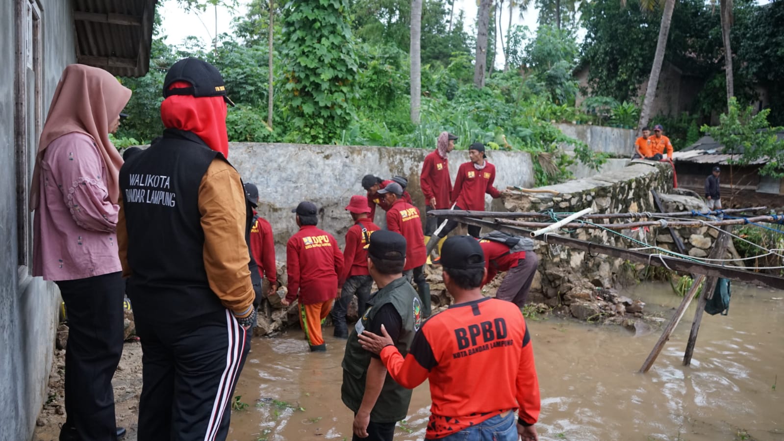 Tanggul Jebol, Pemkot Bandar Lampung Segera Perbaiki