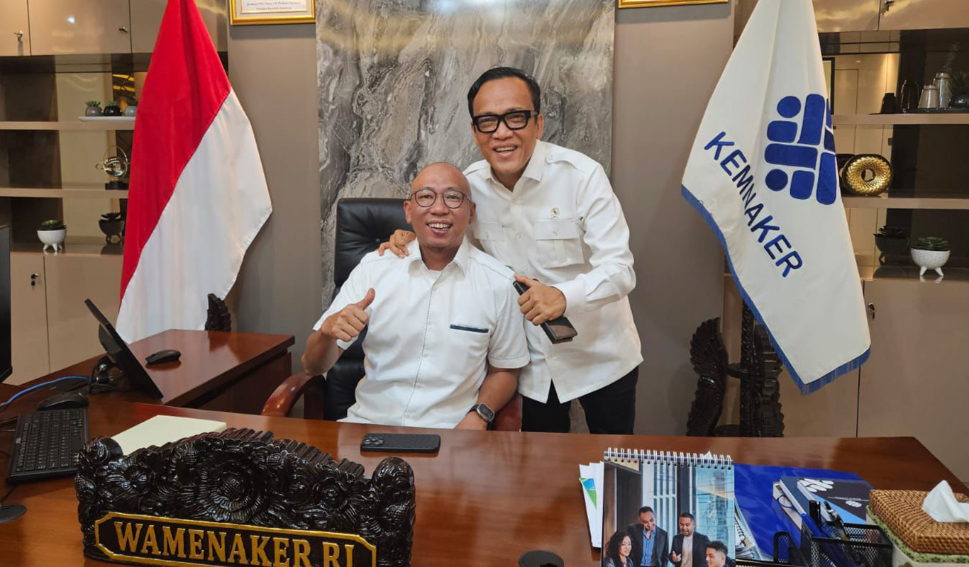Rahmat Mirzani Djausal - Wamenaker Bahas Peningkatan Peluang Kerja untuk Anak Muda Lampung