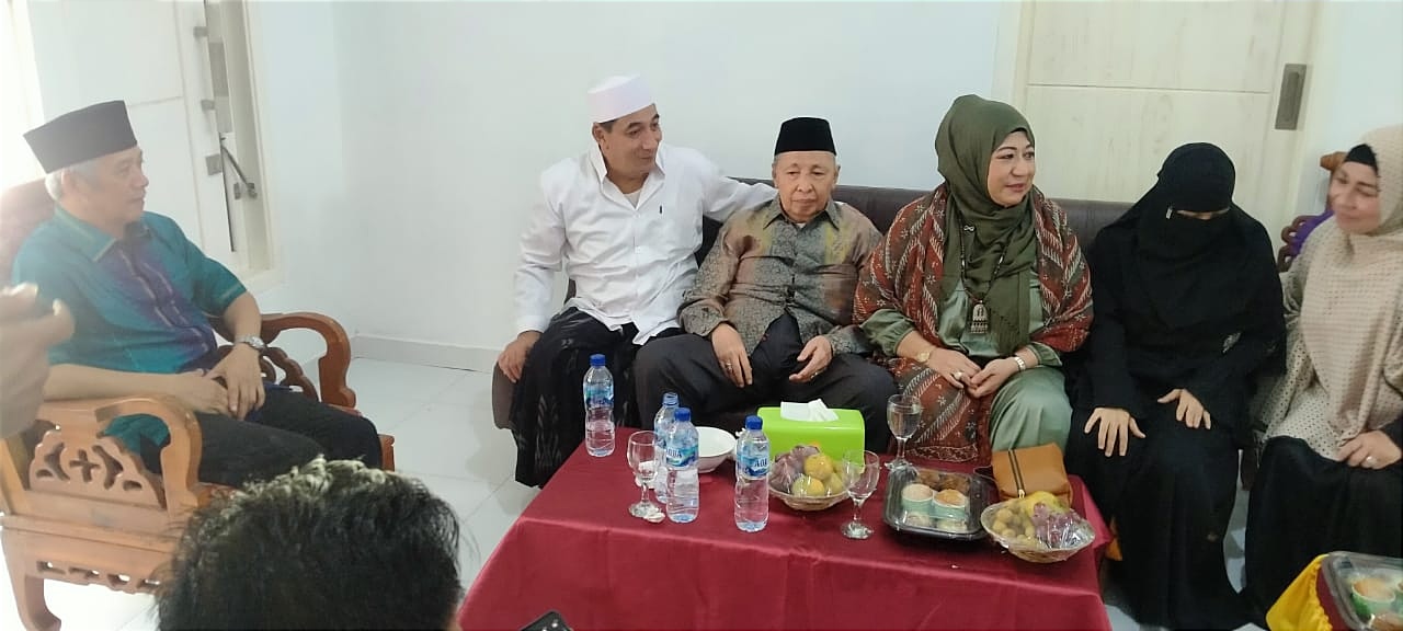Kunjungi Pringsewu, Hamzah Haz Silaturahmi Dengan Dua Tokoh Ini