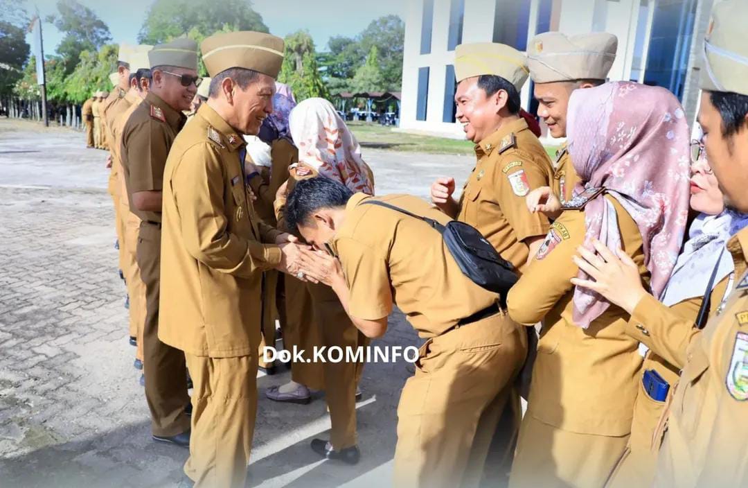 Halal Bi Halal dengan Seluruh Pegawai, Bupati Tulang Bawang Qudrotul Ikhwan Tekankan Beberapa Poin Penting
