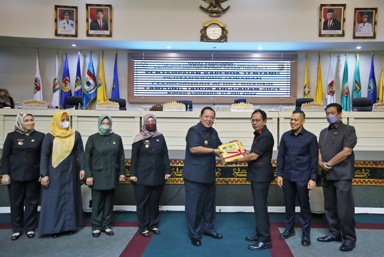 Gubernur Arinal Sampaikan Raperda Pertanggungjawaban Pelaksanaan APBD Tahun Anggaran 2021