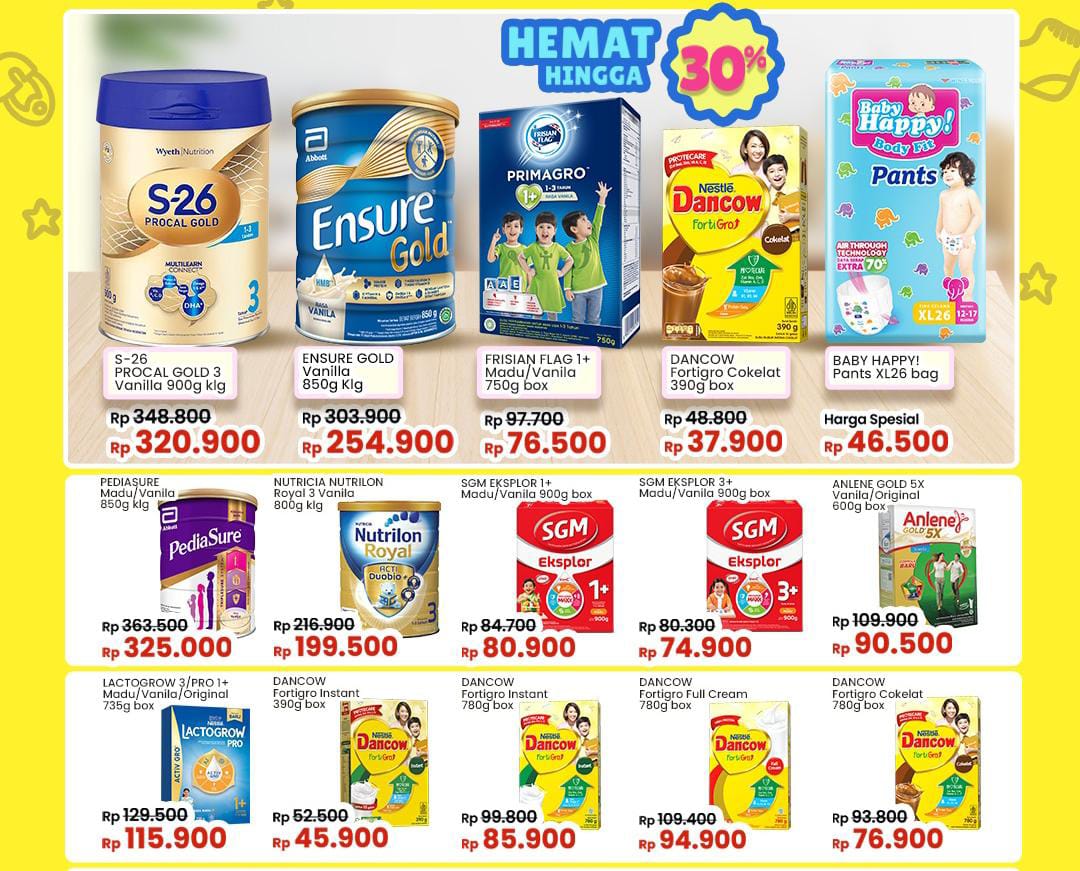Promo Indomaret Susu Balita Hemat 30 Persen, Dapatkan Diskon Harga Mulai Rp 74 Ribu