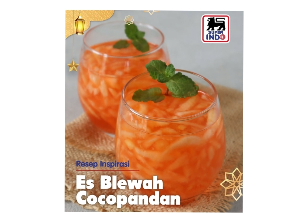 Es Blewah Cocopandan, Menu Takjil Ramadhan Wajib Dicoba, Pakai Promo Superindo Aja