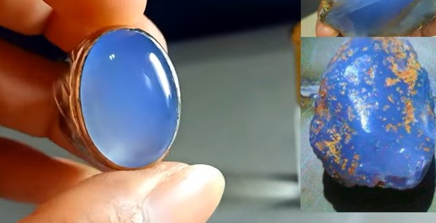 Mengenal Batu Akik Spirtus, si Biru yang Cantik Asal Baturaja Sumatera Selatan
