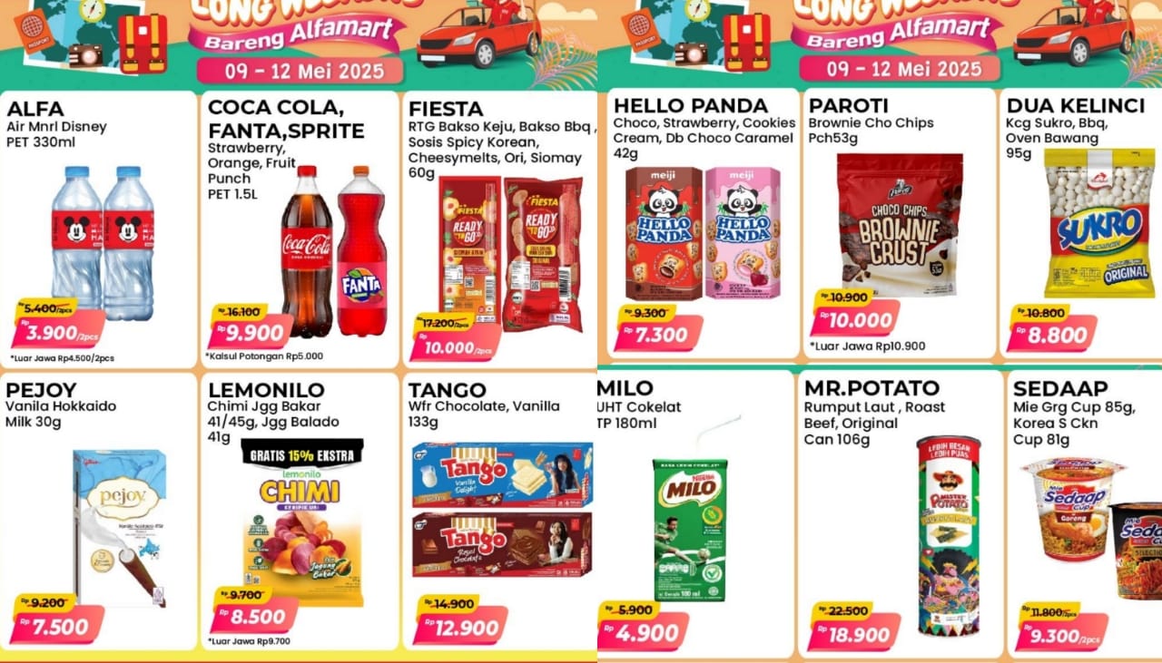 Masih Ada Promo Alfamart Spesial Long Weekend, Dapatkan Produk Favorit Dengan Harga Super Irit