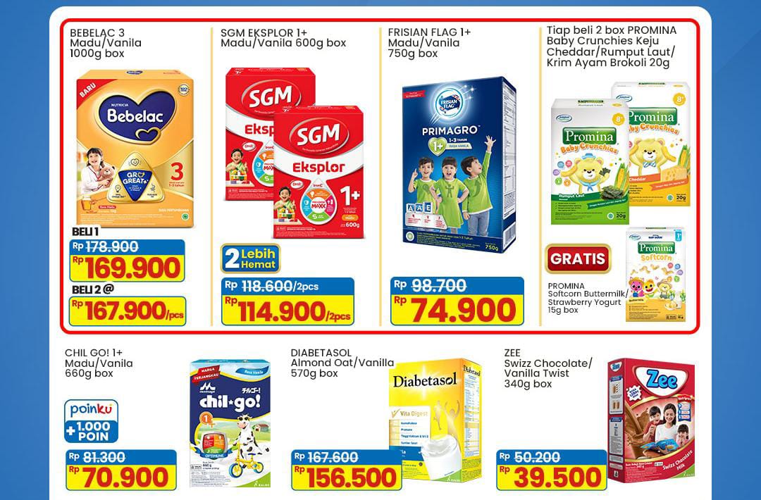 Promo Susu Indomaret Super Hemat, Penuhi Kebutuhan Ibu Anak Lewat Diskon Spesial Weekend
