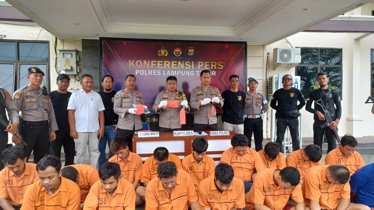 Selama OSK, Polres Lamtim Ungkap 44 Kasus C3 Dengan 27 Tersangka, Ini Kasus yang Mendominasi