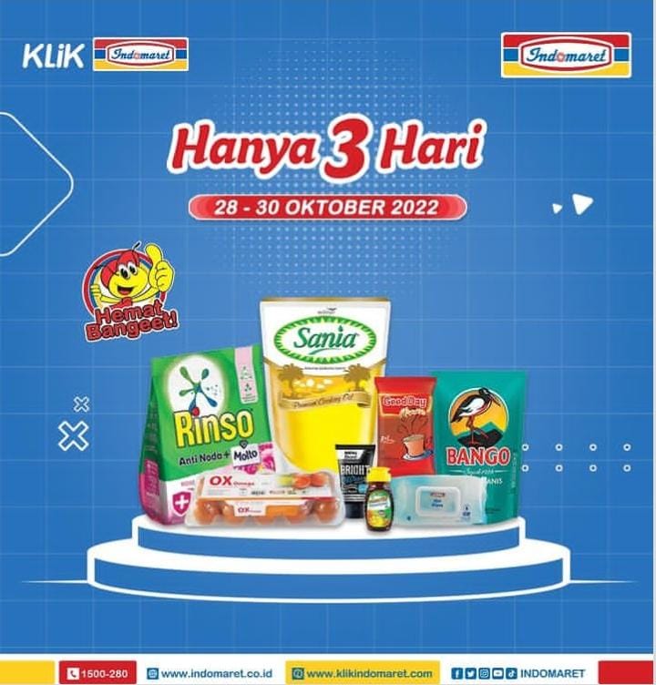 Promo Indomaret Hanya 3 Hari, 28 Hingga 30 Oktober 2022