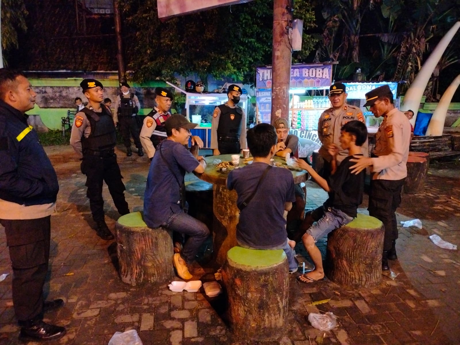 Jelang Nataru Polres Lampura Gelar Patroli Gabungan, Hasilnya...