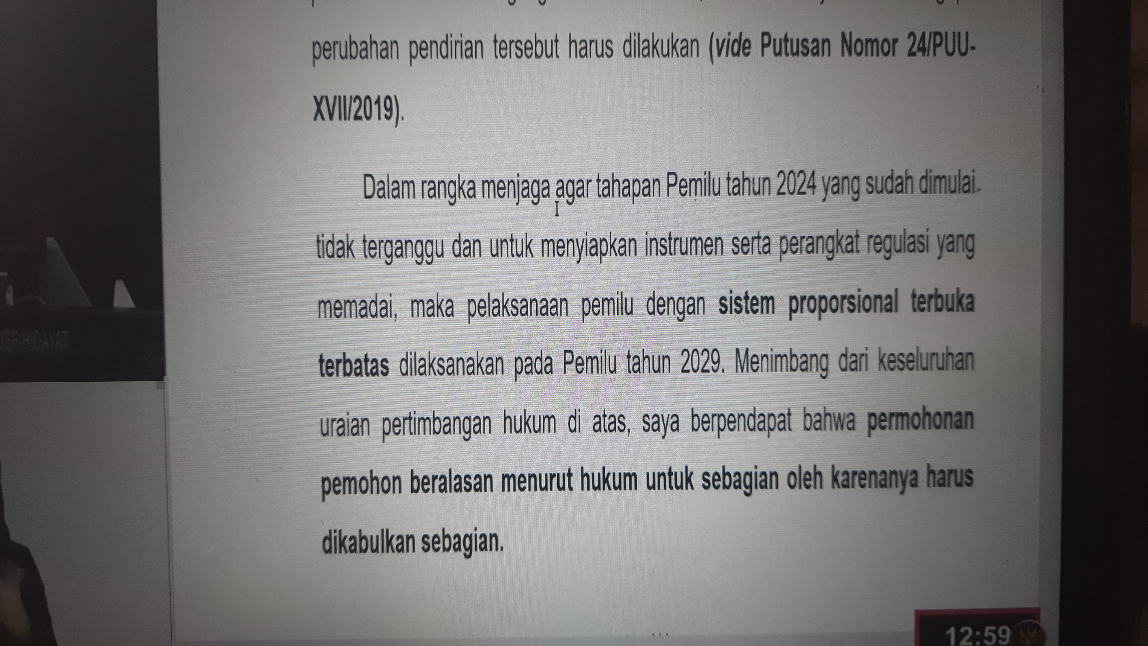 MK Tolak Gugatan Pemohon, Pemilu 2024 Tetap Proporsional Terbuka