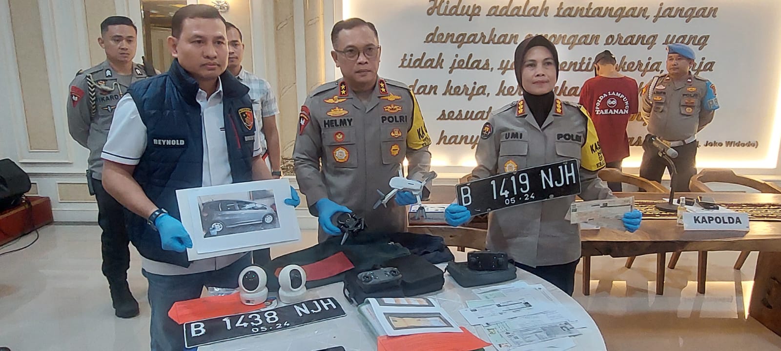 10 Orang Saksi Diperiksa Terkait Aksi Gerombolan Curanmor yang Menembak Mako Polda Lampung