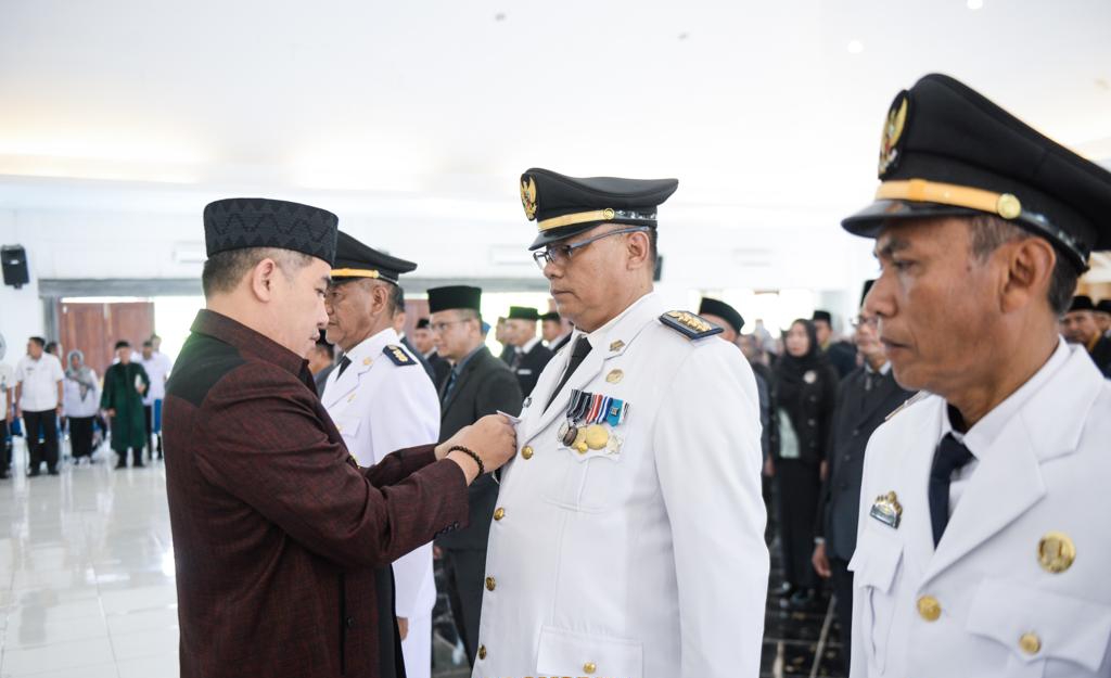 Bupati Dendi Ramadhona Lantik Ratusan Pejabat Pesawaran, Ini Daftarnya