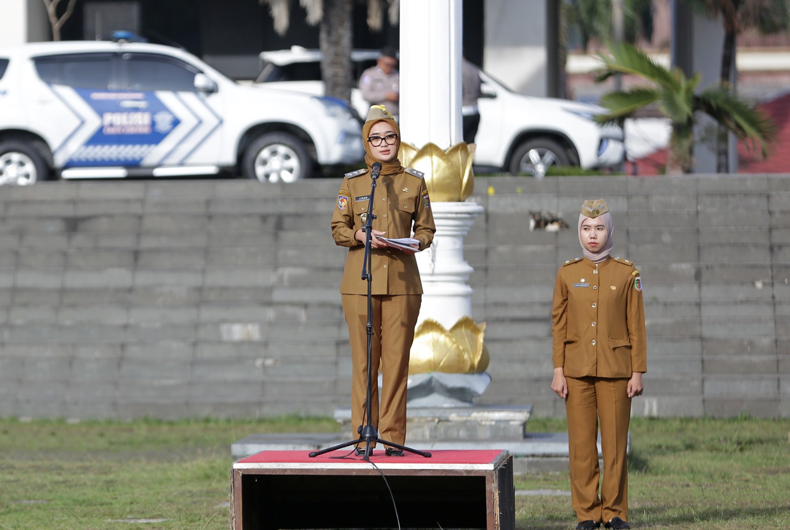 Pimpin Apel Perdana, Wagub Jihan Tekankan ASN Tingkatkan Pelayanan Kepada Masyarakat