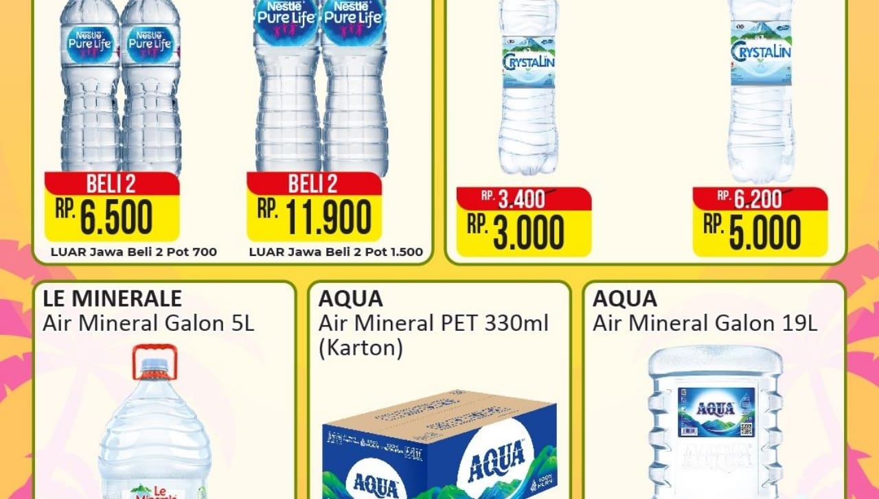 Belanja Murah Mineral Water Fair di Alfamart, Buka Puasa Dijamin Hemat dan Menyegarkan