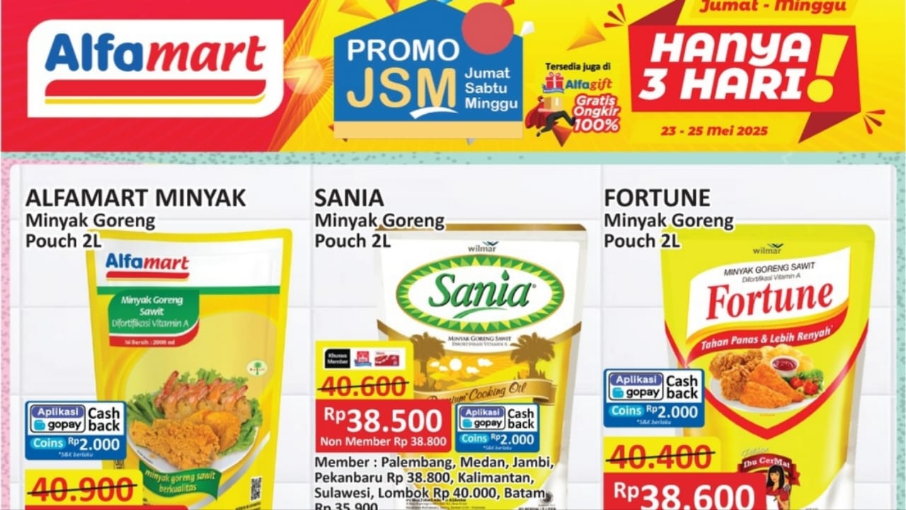 Hanya 3 Hari Promo Belanja Murah di Alfamart, Ada Diskon Rp2 Ribu Untuk Minyak Goreng Favorit!