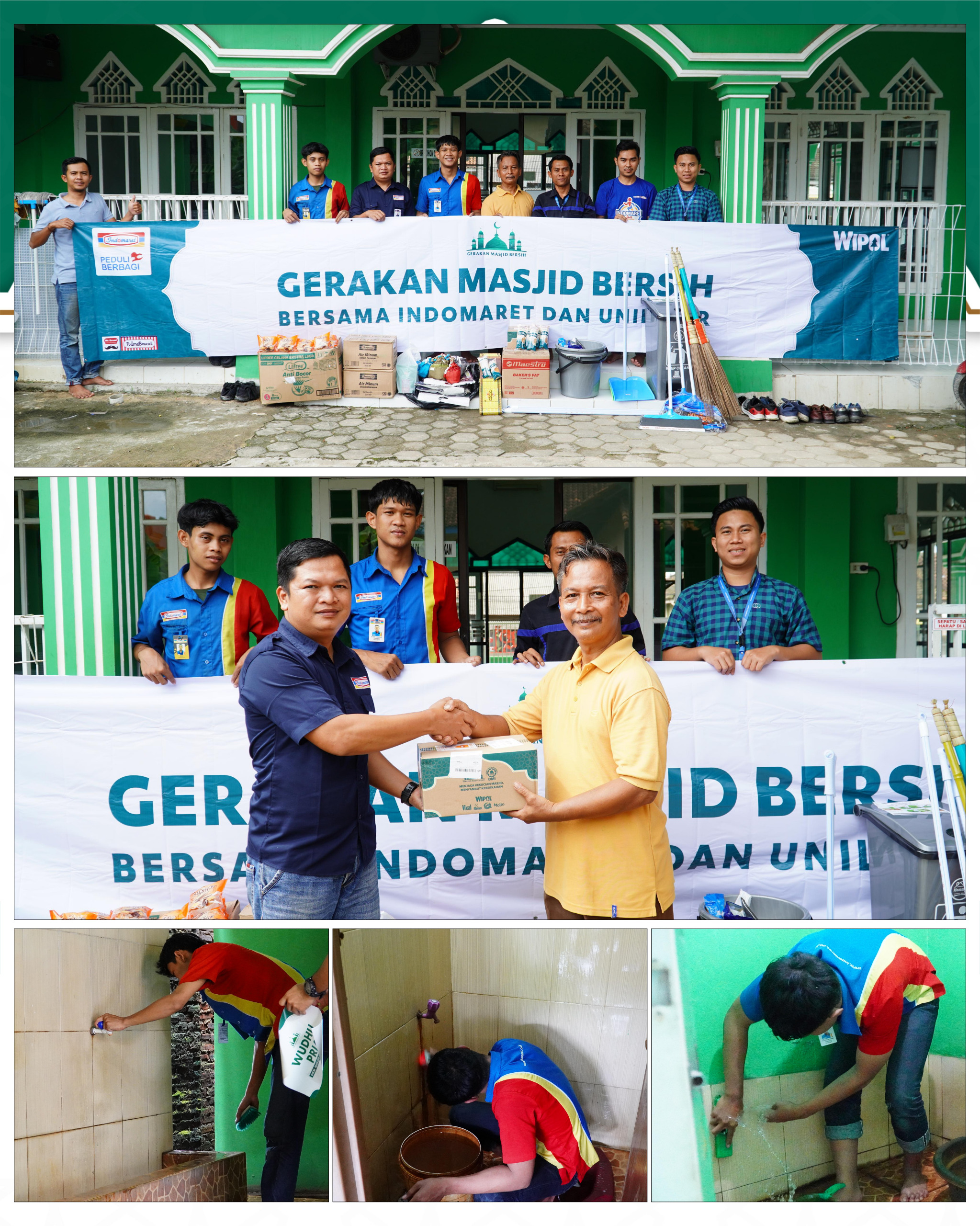 Indomaret dan Unilever Indonesia Gelar Gerakan Masjid Bersih di 100 Masjid Se-Indonesia