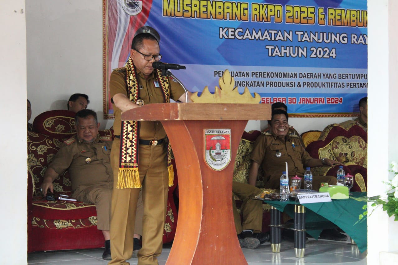 Buka Musrenbang di Kecamatan Tanjung Raya Pj Bupati Mesuji paparkan Capaian Kinerja