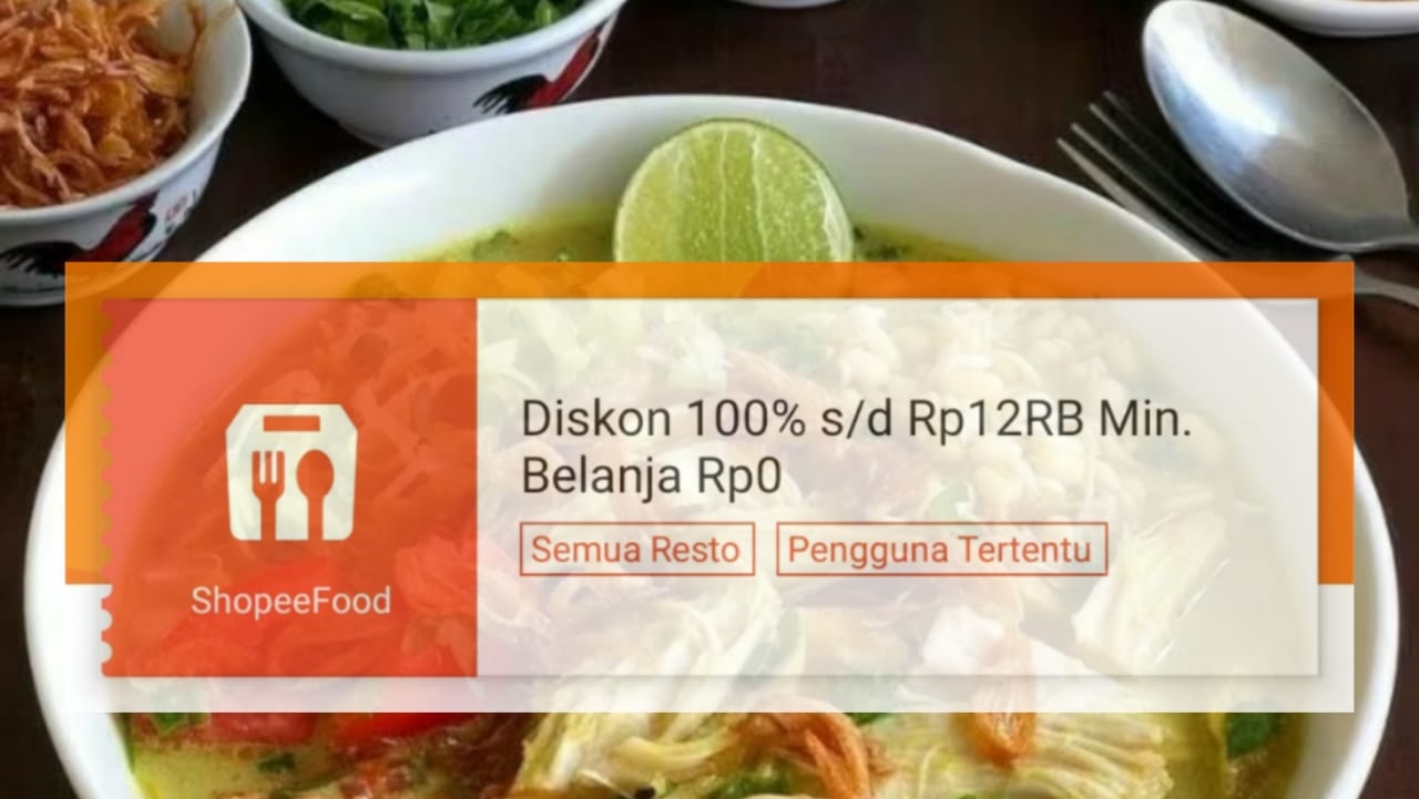 Diskon Super Hemat Sampai 100 Persen, Dapatkan Hanya di Promo ShopeeFood Hari Ini
