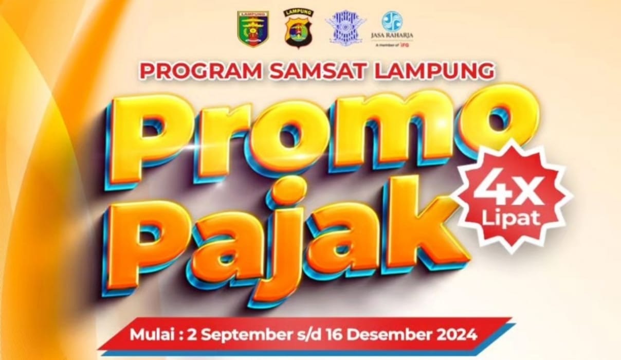 Promo Pajak 4 Kali Lipat di Samsat Lampung, Cek Informasi Lengkapnya