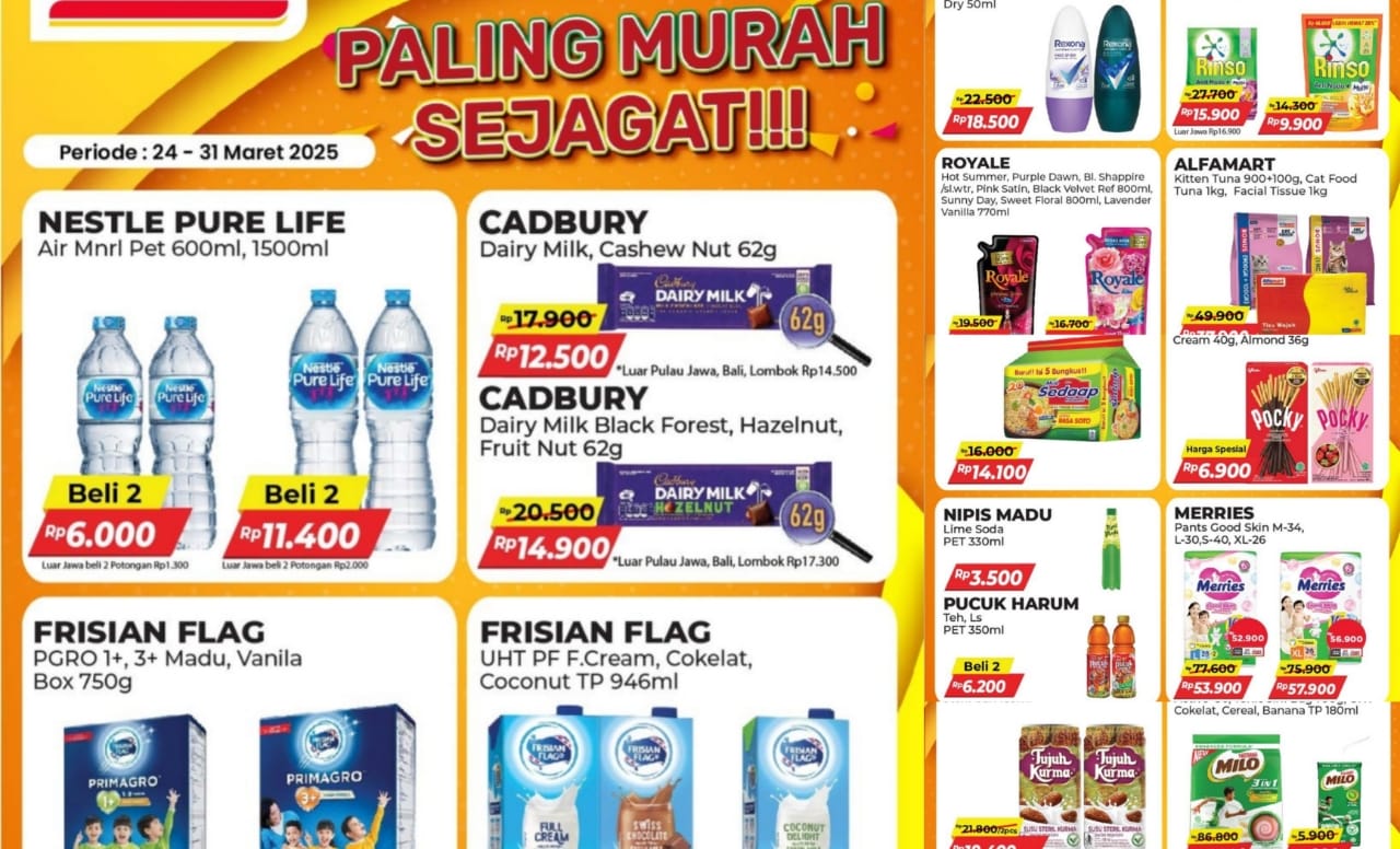 Promo Alfamart Paling Murah Sejagat, Langsung Gass dan Jangan Sampai Kelewatan Diskonnya!