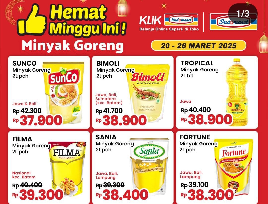 Promo Indomaret Semangat Bikin Kue Raya Lebaran, Nikmati Diskon Minyak Goreng Harga Hemat