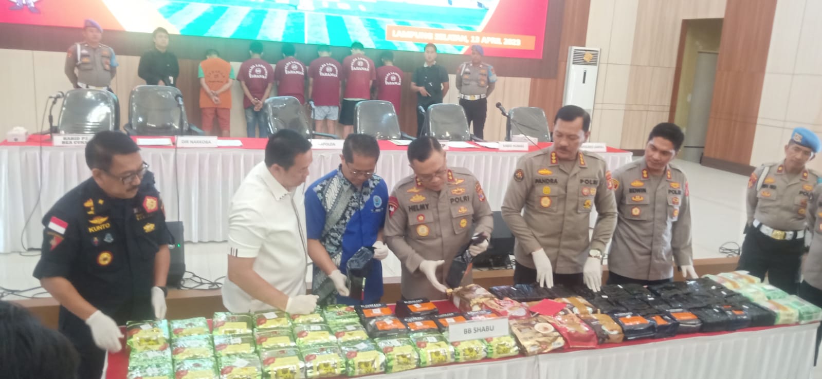 Polda Lampung Kembali Amankan 64 kg Sabu-sabu