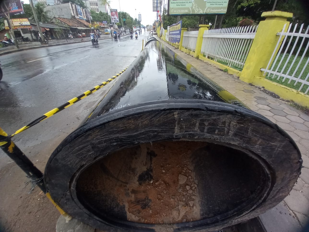 Masyarakat Keluhkan Galian SPAM di Depan Ramayana Rajabasa, Ternyata Ini Penyebabnya