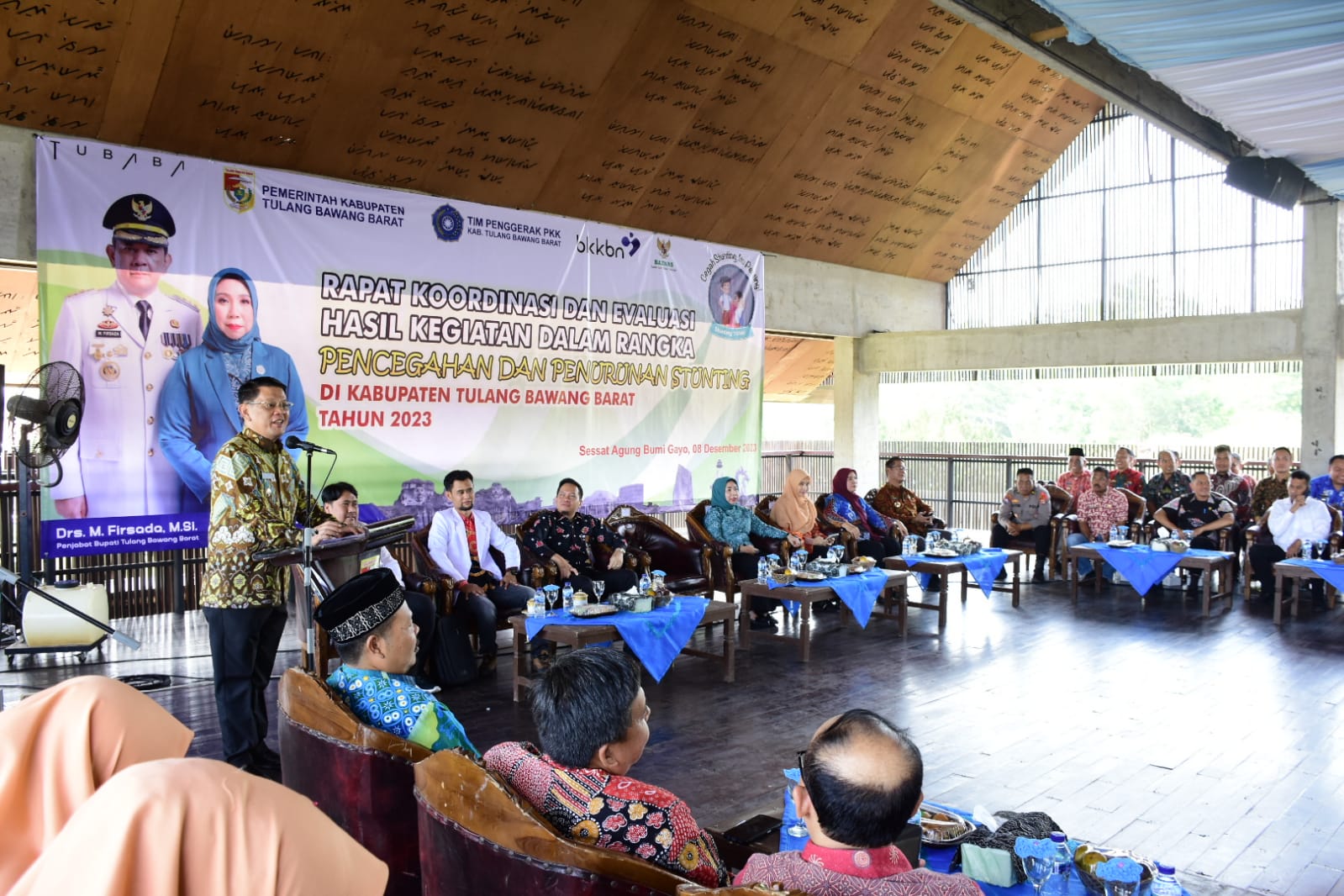 Pj Bupati Tubaba Firsada Buka Rakor dan Evaluasi Pencegahan serta Penurunan Stunting