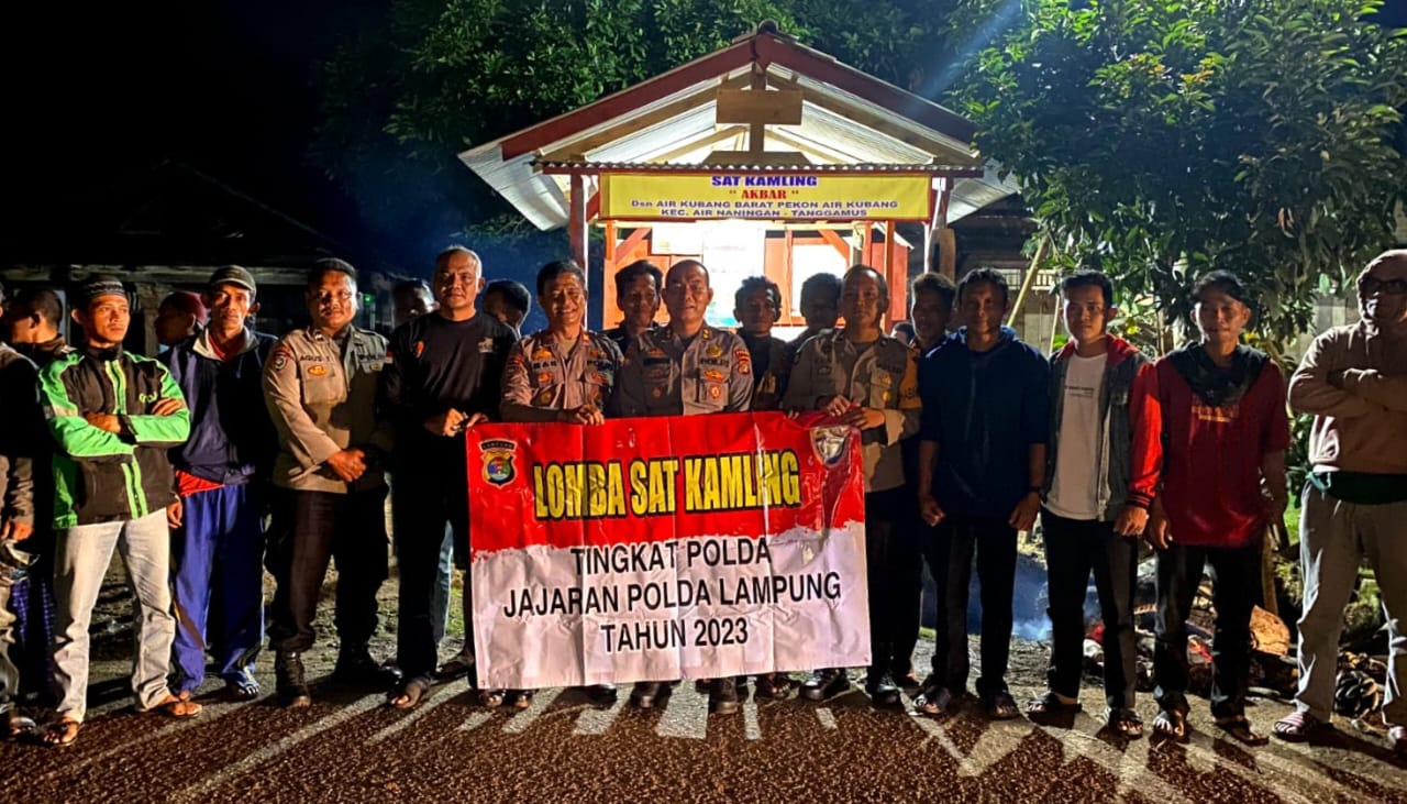 Polda Lampung Beri Nilai Sat Kamling Wilayah Polres Tanggamus