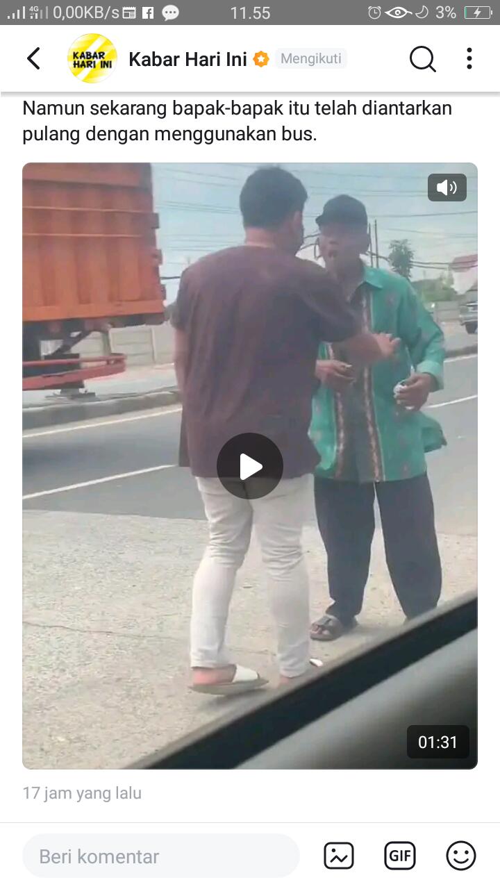 Beredar Video Seorang Bapak-bapak Minum Air Genangan Hujan, Modus Kah?