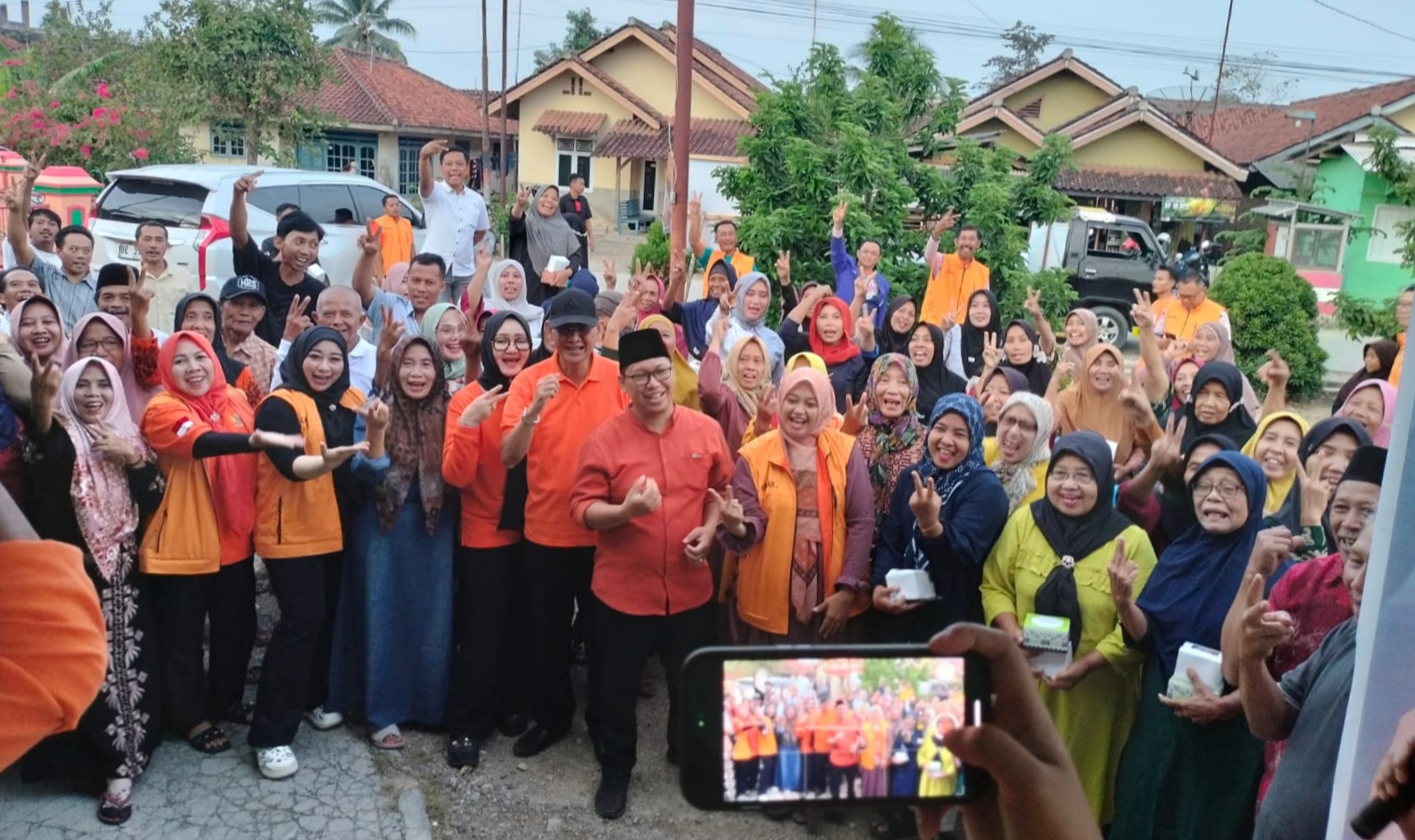 Kampanye di Gadingrejo, Adi Erlansyah - Hisbullah Huda Bakal Prioritaskan Infrastruktur Jalan Poros