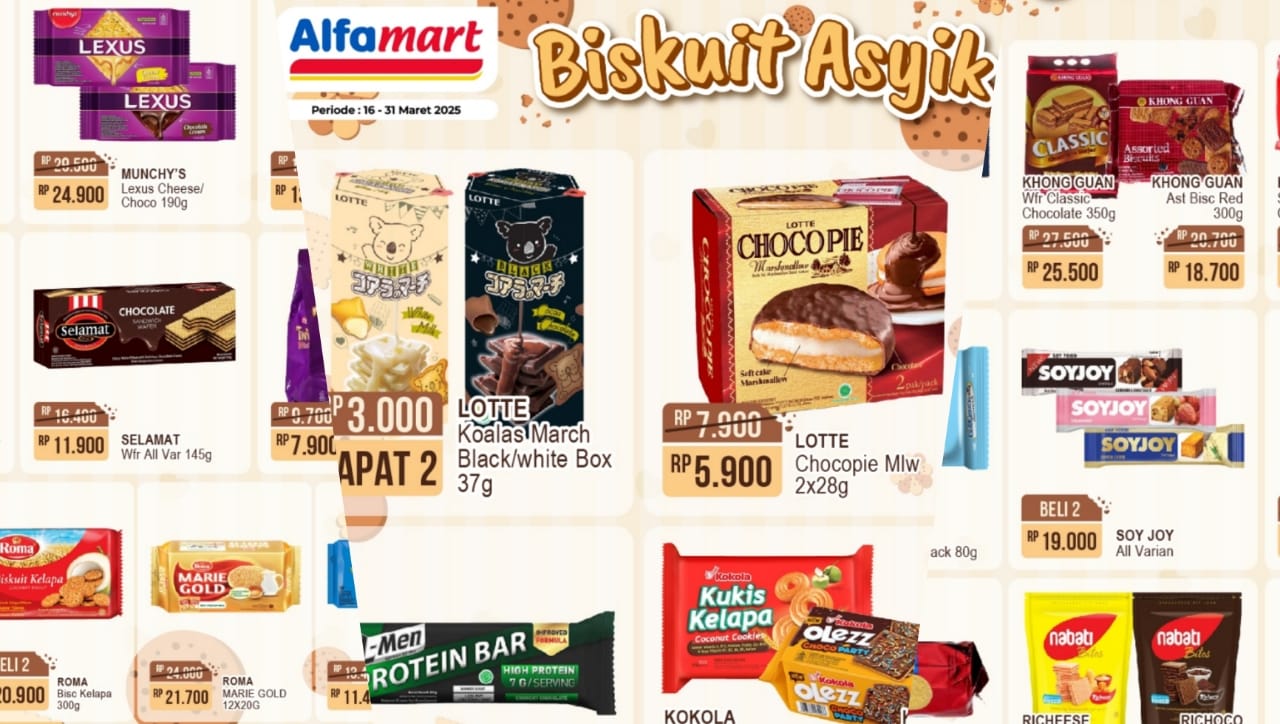 Promo Biskuit Asyik di Alfamart, Belanja Murah Dengan Budget Aman