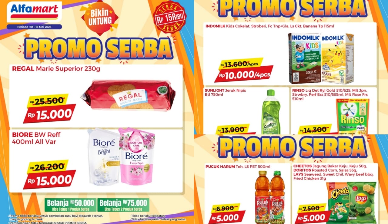 Promo Serba Dengan Harga Mulai Rp5.000 di Alfamart, Borong Camilan Favorit Dijamin Irit! Cek Daftar Produknya