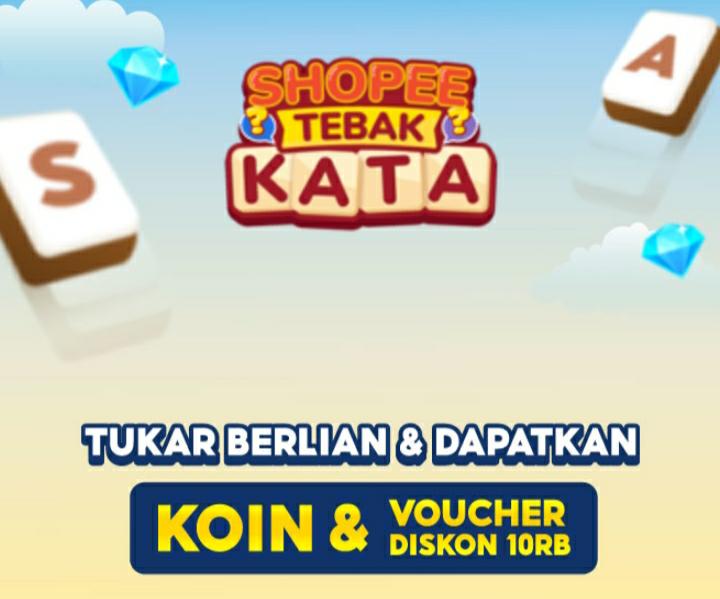 Kunci Jawaban Tebak Kata Shopee Mode Reguler Level 1021-1030, Huruf Dasar NIAGPR, GBNLIA, KRTAEE dan Lainnya