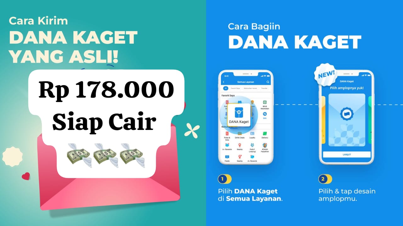 Klaim Asli! Link DANA Kaget Terbaru 24 Jam, Ada Saldo Gratis Rp 178 Ribu Langsung Di Dompet Digital