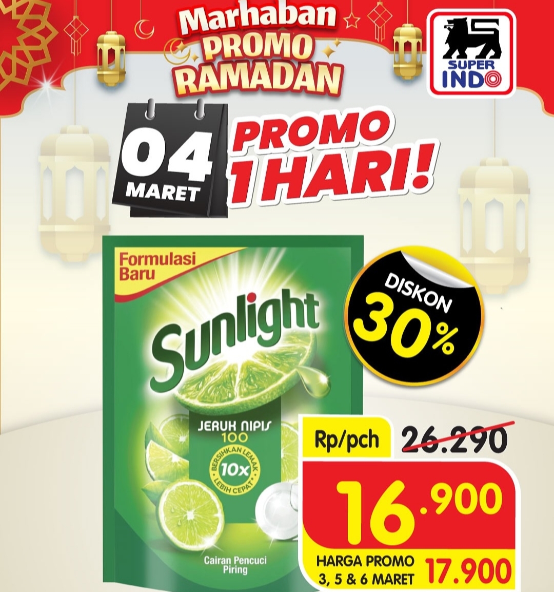 Dapatkan Promo Superindo 4 Maret 2025, Produk Kebutuhan Keluarga Diskon Sampai 30 Persen