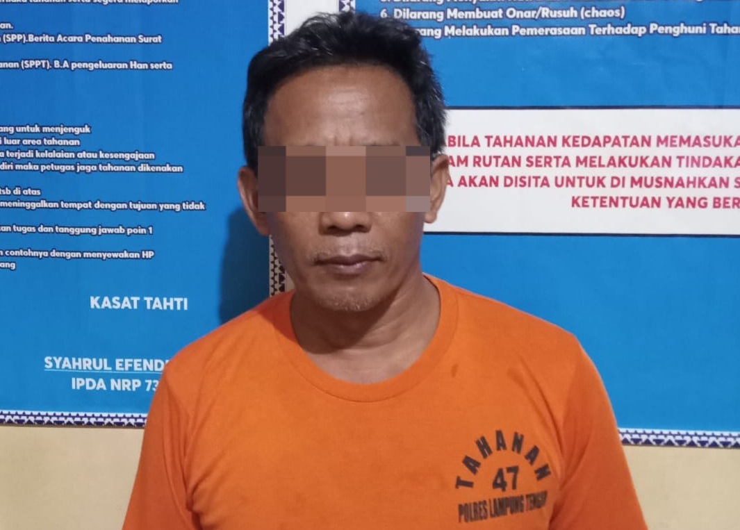 Cabuli Siswi SMA, Oknum Kakam di Lampung Tengah Digelandang Polisi