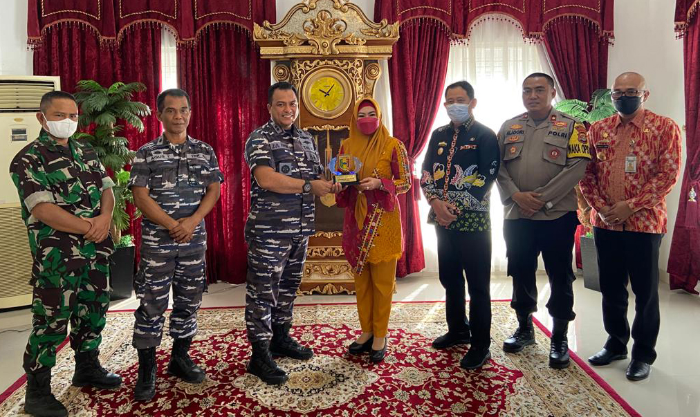 Bupati Tanggamus Bertemu Danlanal Lampung, Ini yang Dibahas