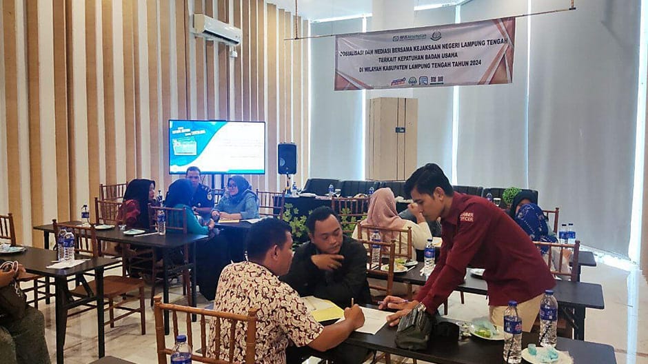 Kejaksaan Negeri Lampung Tengah Bersama BPJS Kesehatan Panggil 28 Badan Usaha Tidak Patuh