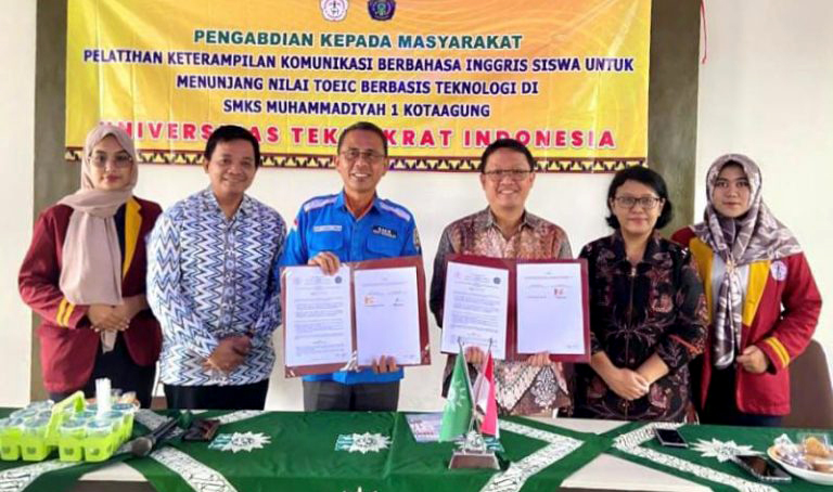 Universitas Teknokrat Indonesia dan SMK Muhamadiyah 1 Kota Agung Teken MoU