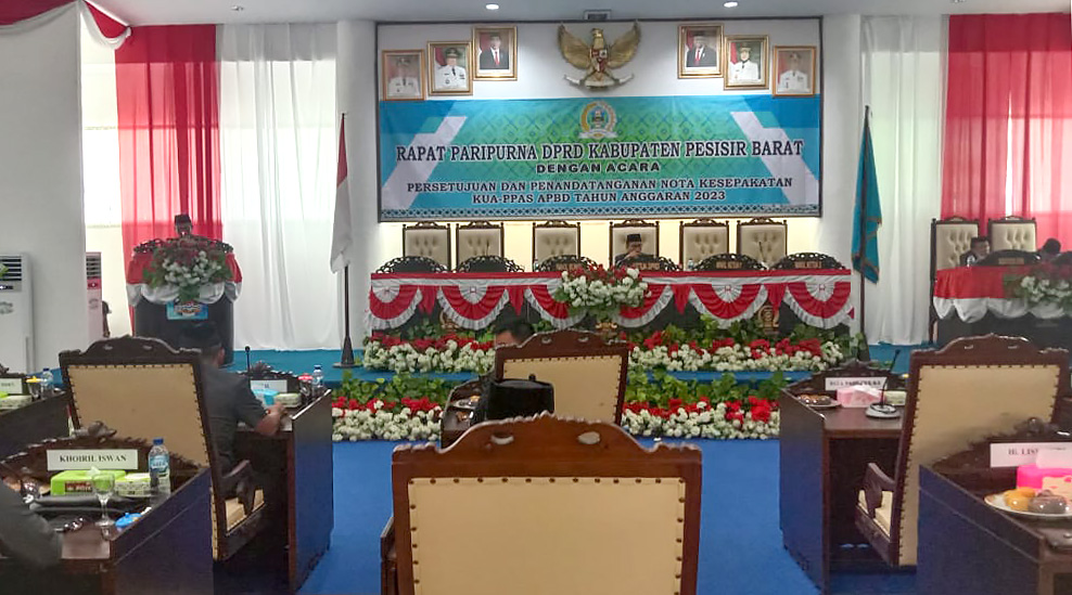 Setujui KUA-PPAS Tahun 2023, Ini Rekomendasi Badan Anggaran DPRD Pesisir Barat