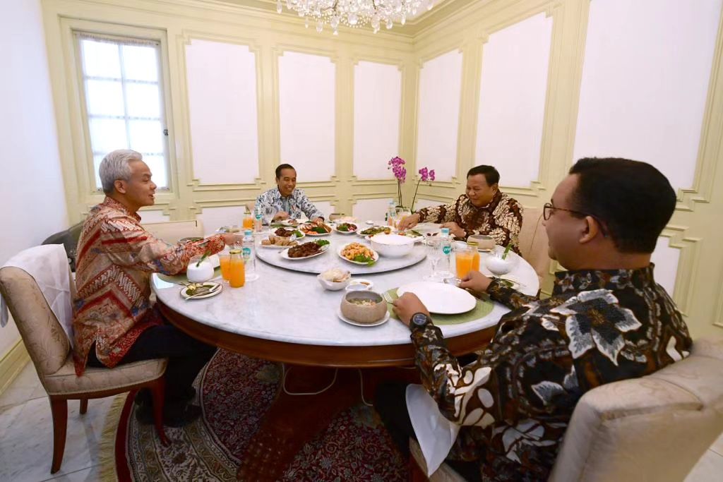 Intip Menu Makan Siang Jokowi Bareng Prabowo Subianto, Ganjar Pranowo dan Anies Baswedan, Apa Saja?