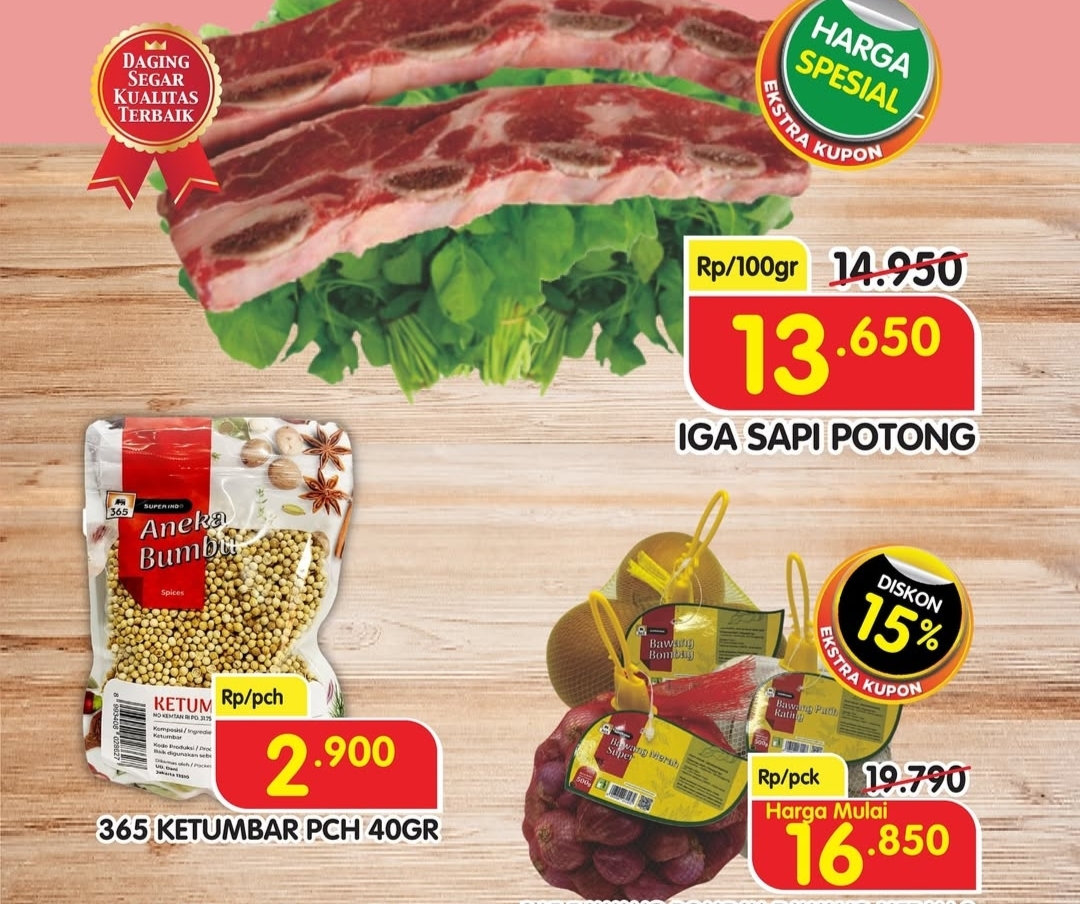Bahan Utama Sup Konro Lagi Promo Superindo, Sajian Spesial Saat Lebaran