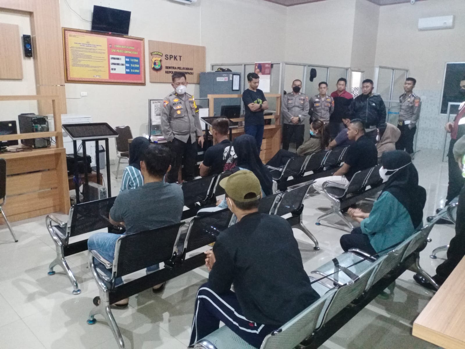 Razia 6 Jam, Polres Lampung Utara Amankan Pasangan Tidak Sah dari Hotel Melati dan Tempat Hiburan Malam